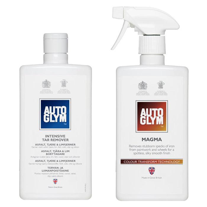 Set med Autoglym Magma och Autoglym tjärborttagare